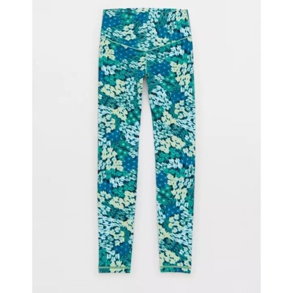 NWT AERIE Offline Real Me Xtra High Rise 7/8 Legging Sz Small Emerald - Picture 3 of 10